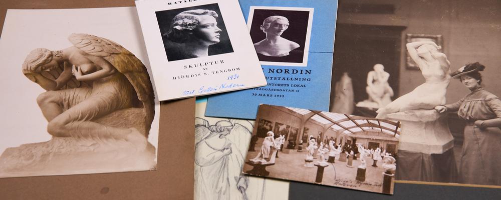 Kollage material från Alice och Hjördis Nordin arkiv
