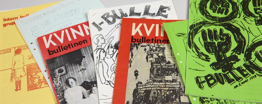 Bild på flera kvinnobulletinen