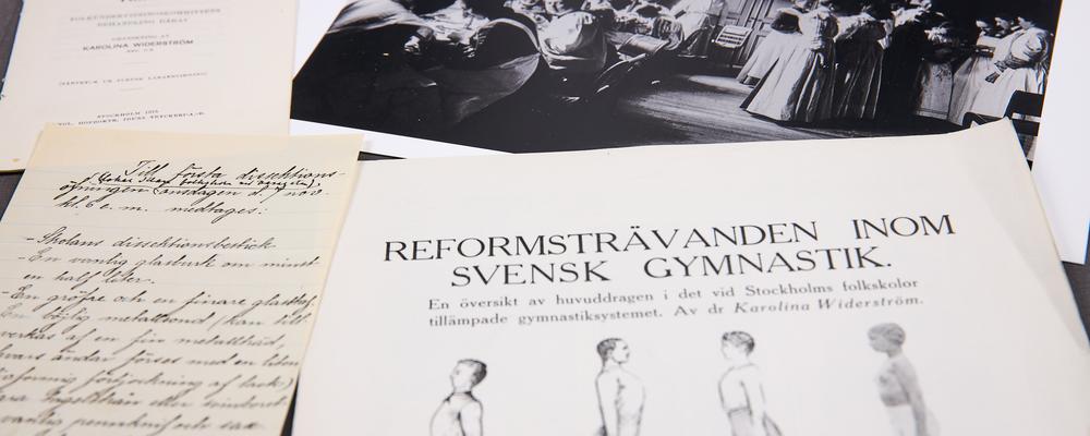 Kollage av material ur Karolina Widerströms arkiv