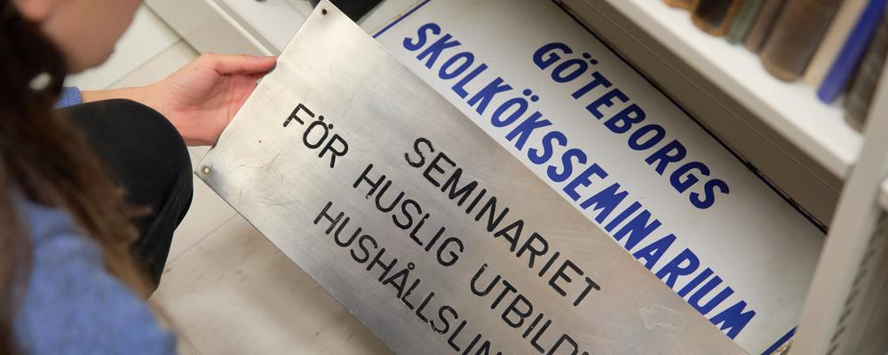 Skyltar i arkivet