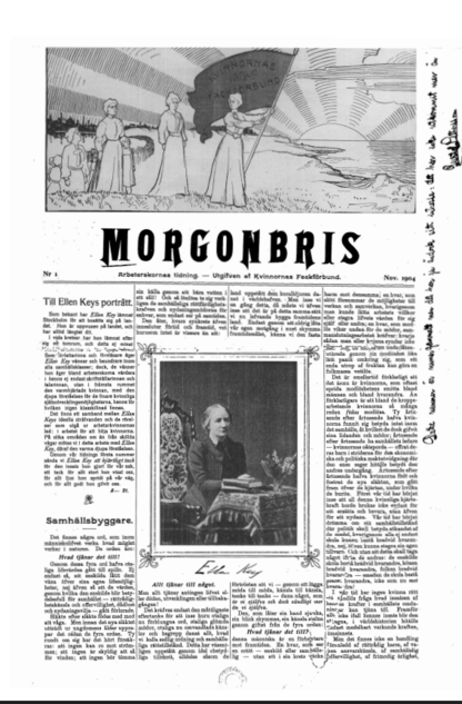Förstasidan på tidningen Morgonbris november 1904